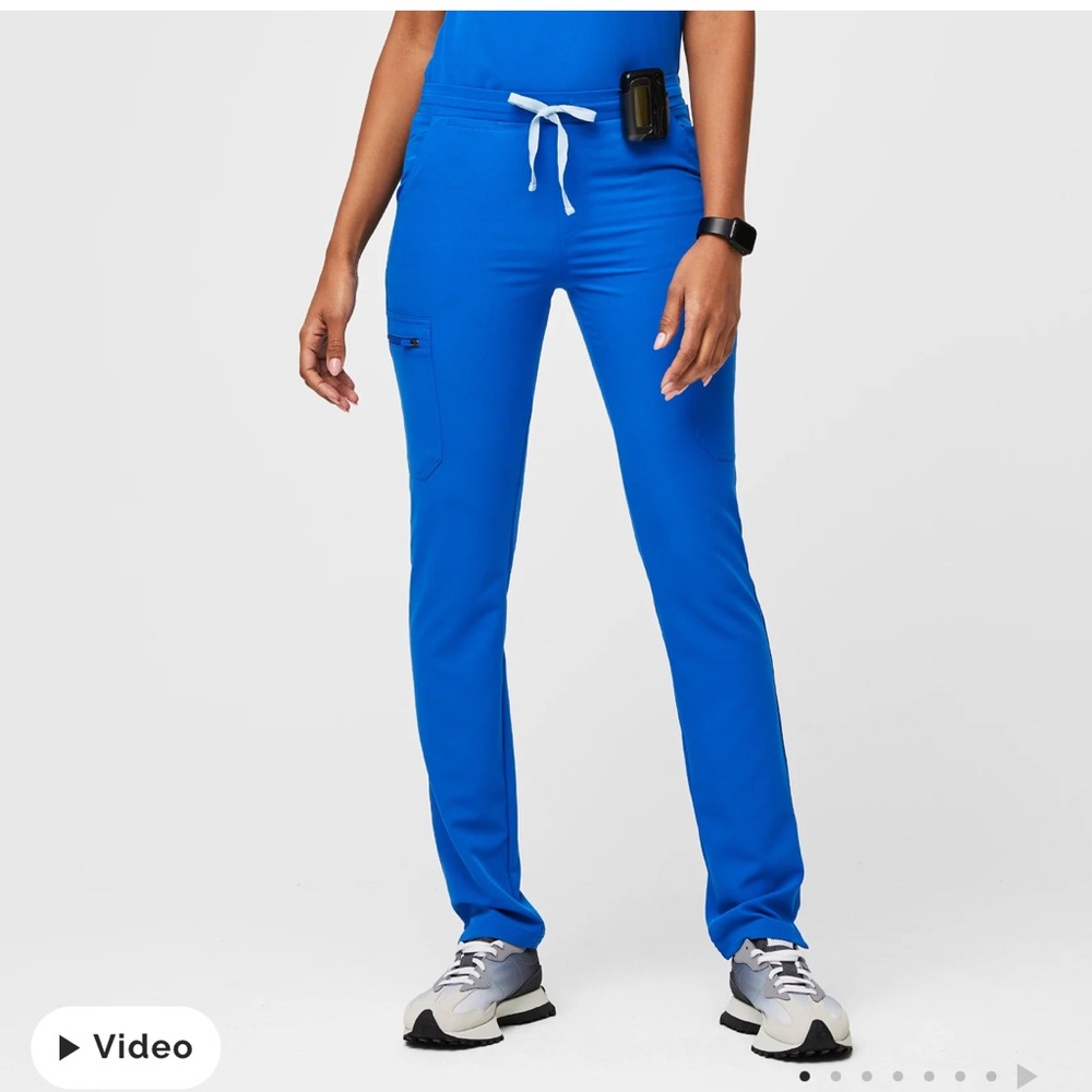 Figs Women's Roal Blue Yola Skinny Scrub Pants